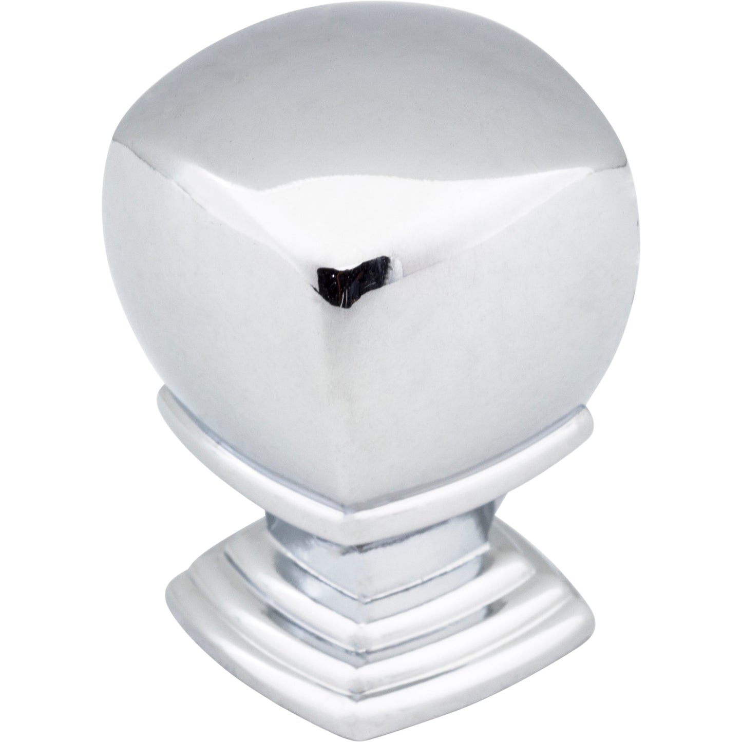 JEFFREY ALEXANDER 188L-PC Katharine 1" Length Square Knob , Polished Chrome