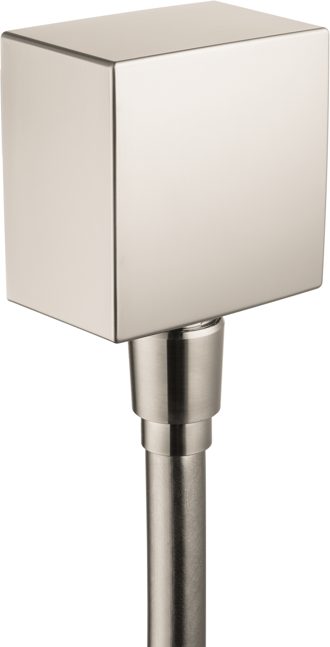 HANSGROHE 26455821 FixFit Wall Outlet Square with Check Valves - Brushed Nickel