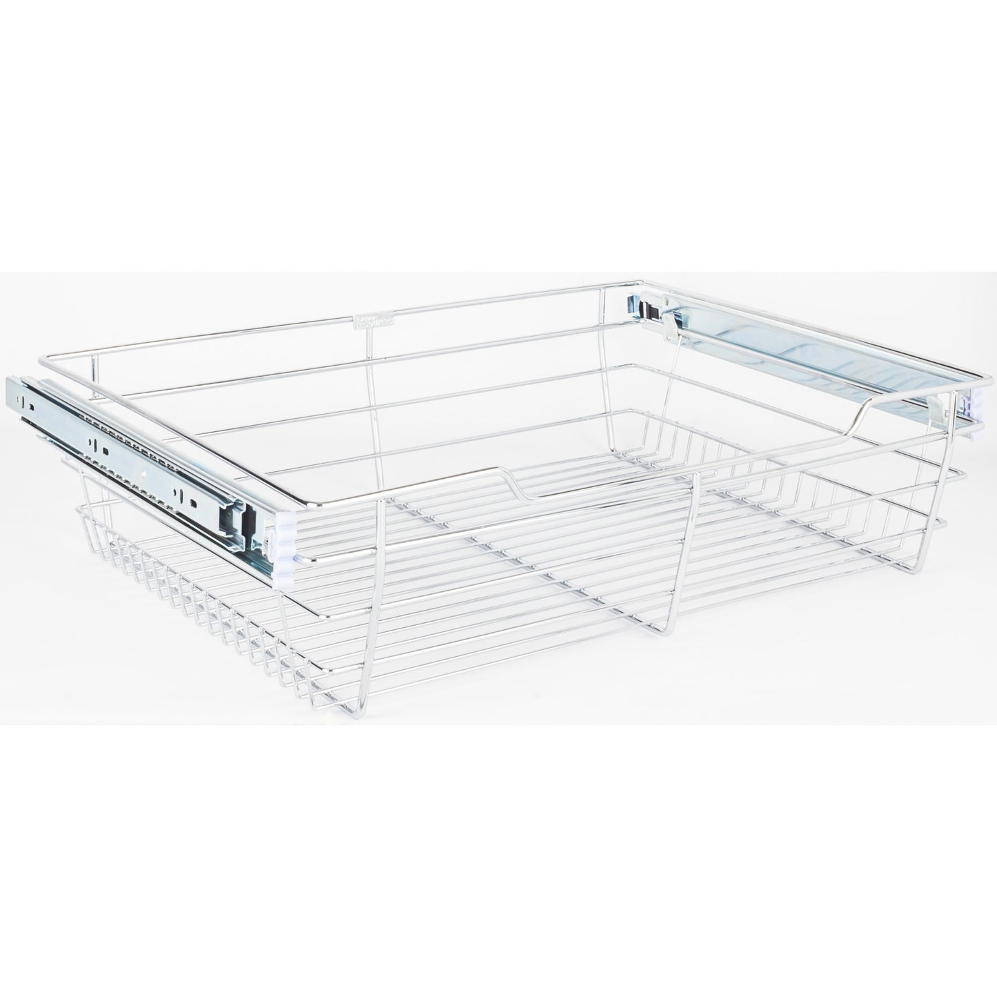 HARDWARE RESOURCES POB1-16236CH Chrome Closet Pullout Basket with Slides 16"D x 23"W x 6"H - Polished Chrome