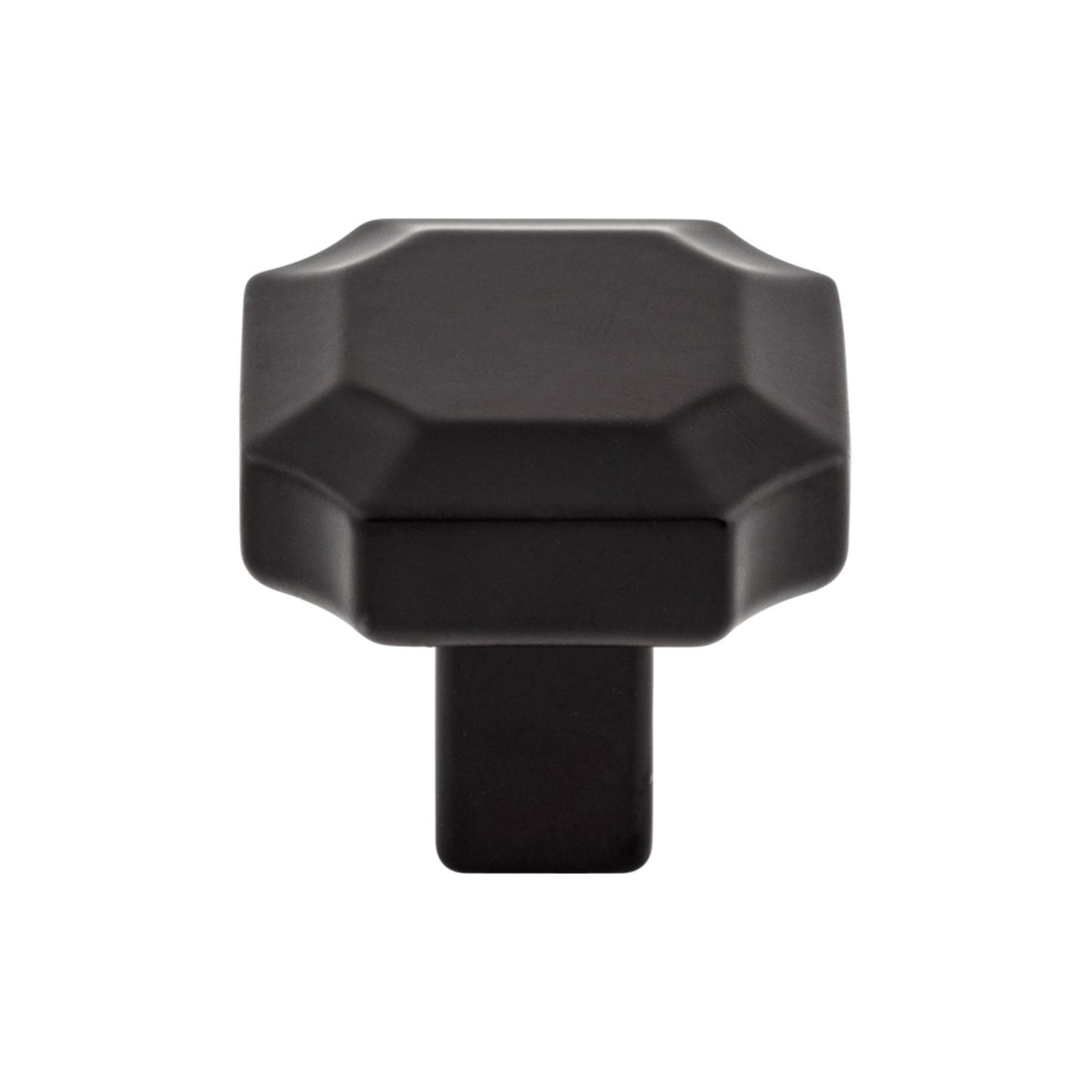 TOP KNOBS TK3020BLK Davenport 1 1/4" Length Geometric Knob , Flat Black