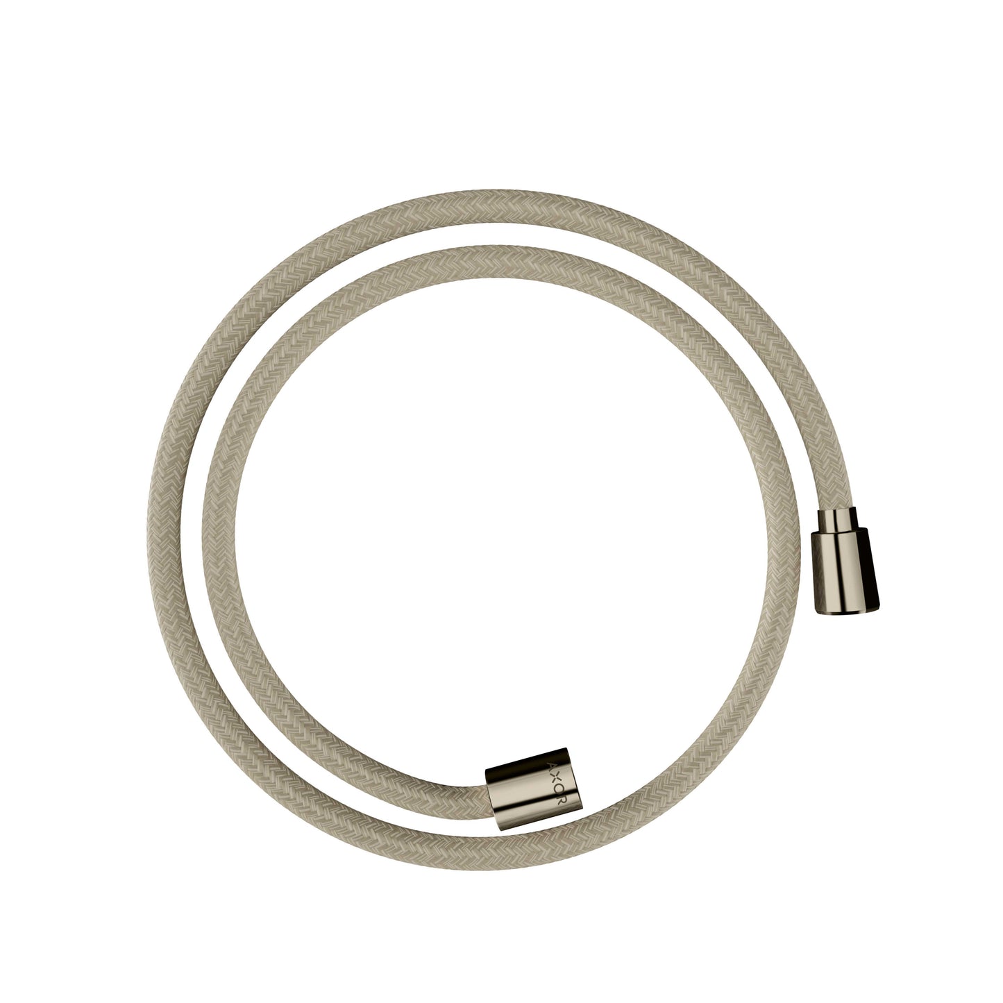 AXOR 28227830 Shower Solutions Textile Hose with Cylindircal and Conical Nut, 49" - Polished Nickel
