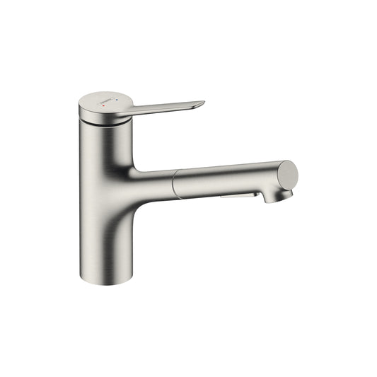 HANSGROHE 74800801 Zesis  Kitchen Faucet 2-Spray, Pull-Out, 1.75 GPM in Steel Optic