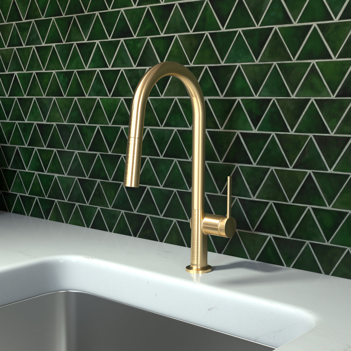 HANSGROHE 72846251 Talis N HighArc Kitchen Faucet, A-Style, 2-Spray Pull-Down, 1.75 GPM - Brushed Gold Optic