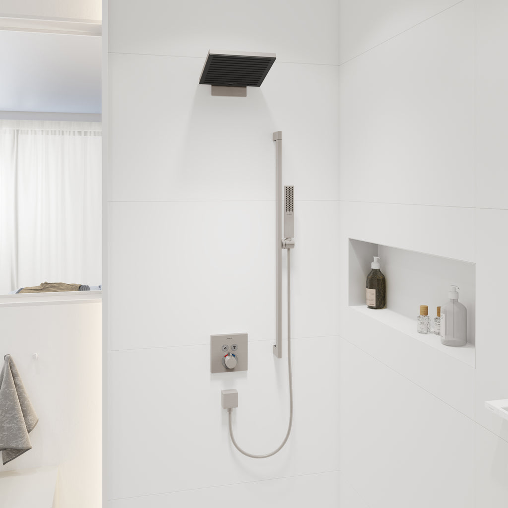 HANSGROHE 24322821 Pulsify E Baton Handshower 100 1-Jet, 2.5 GPM - Brushed Nickel