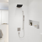 HANSGROHE 24322821 Pulsify E Baton Handshower 100 1-Jet, 2.5 GPM - Brushed Nickel