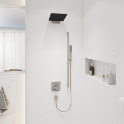 HANSGROHE 24322821 Pulsify E Baton Handshower 100 1-Jet, 2.5 GPM - Brushed Nickel