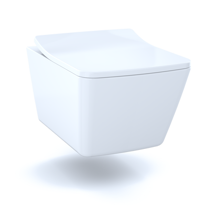 TOTO SS249R#01 Softclose Slim Square Seat And Lid For Sp Wall-Hung Toilet - Cotton White