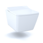 TOTO CWT449249CMFG#WH SP Wall-Hung Square-Shape Toilet and DuoFit In-Wall 1.28 and 0.9 GPF Dual-Flush Tank System with Copper Supply- CWT449249CMFG#WH , White Matte