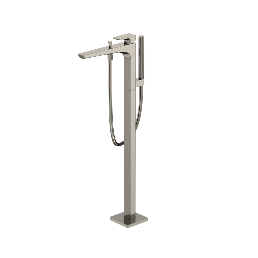 TOTO TBG07306U#PN Ge Single-Handle Free Standing Tub Filler With Handshower - Polished Nickel