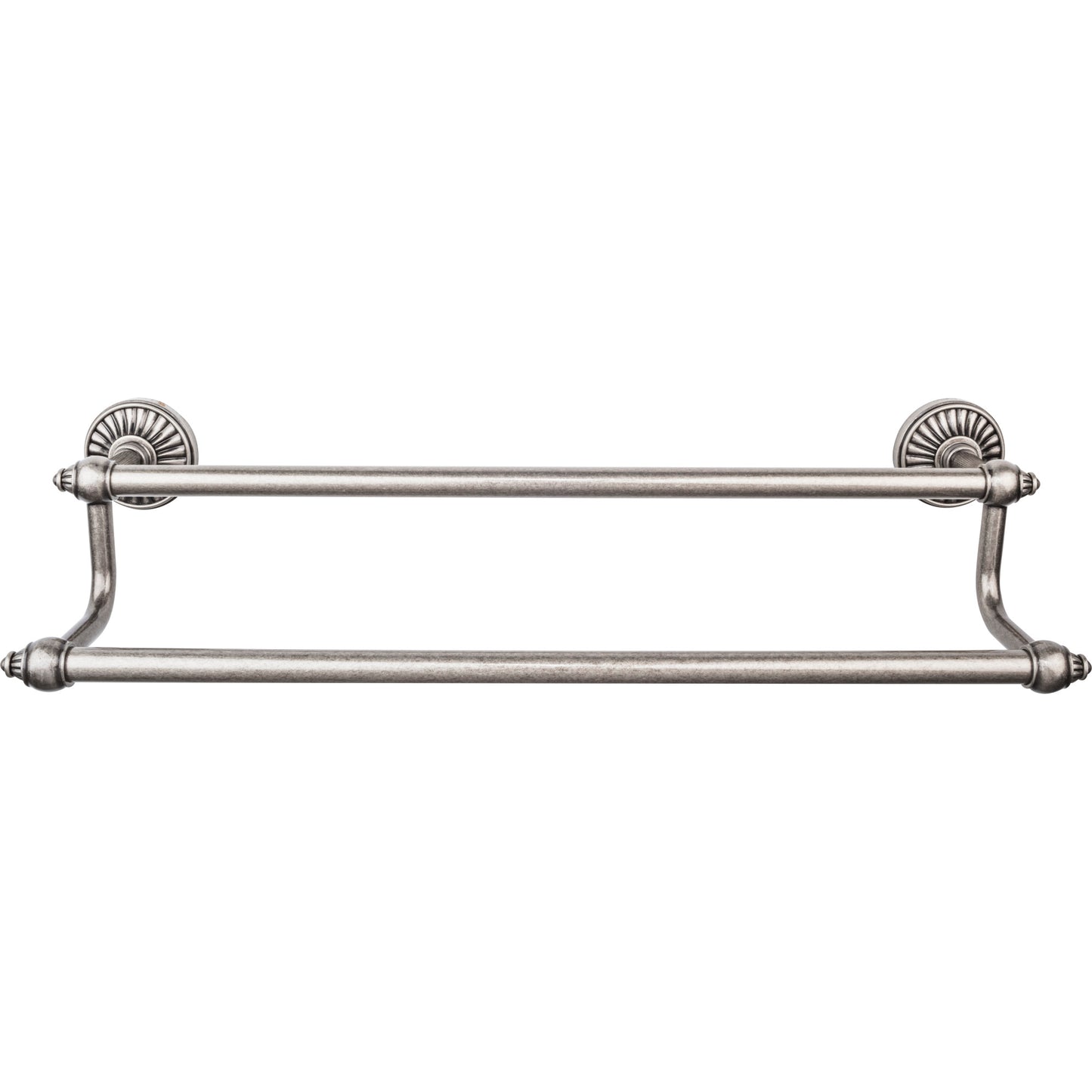 TOP KNOBS TUSC11PTA TOP BATH (R) Tuscany Bath Double 32 1/2" Wall Mounted  Towel Bar , Pewter Antique