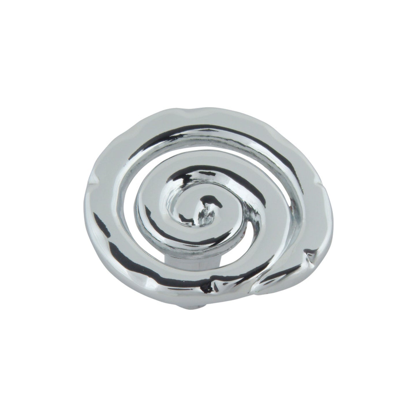 ATLAS 140-CH Scroll 1 1/2" Length Novelty Knob , Polished Chrome