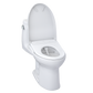 TOTO MW6044726CEFG#01 WASHLET+ UltraMax II One-Piece Elongated 1.28 GPF Toilet and WASHLET+ S7 Contemporary Bidet Seat , Cotton White