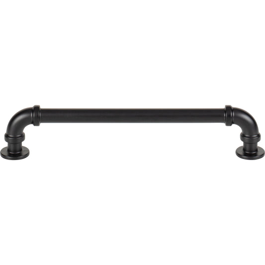 ATLAS 433-BL Steam Punk 6 5/16" Center to Center Bar Pull , Matte Black