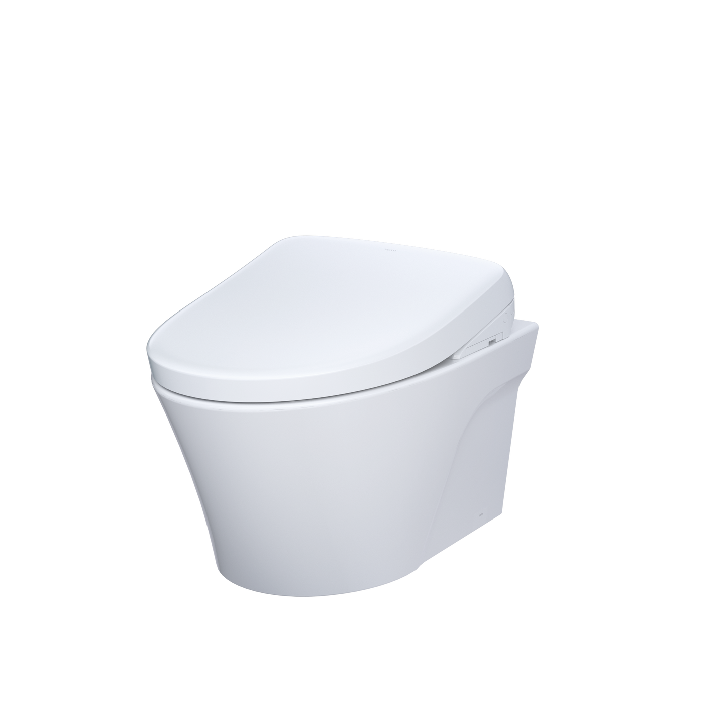 TOTO CWT4264726CMFG#MS Washlet+ Ap Wall-Hung Elongated Toilet With S7 Contemporary Bidet Seat And Duofit In-Wall 0.9 And 1.28 Gpf Dual-Flush Tank System - Matte Silver