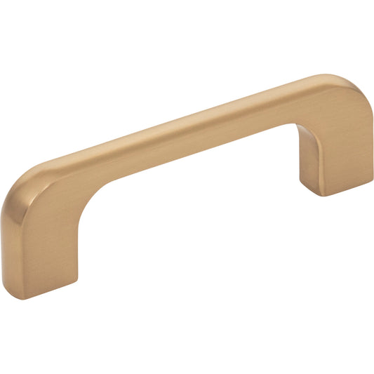 JEFFREY ALEXANDER 264-3SBZ Alvar 3" Center-to-Center Bar Pull - Satin Bronze