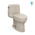 TOTO MS604124CEFG#03 Ultramax Ii One-Piece Elongated 1.28 Gpf Universal Height Toilet With Cefiontect And Ss124 Softclose Seat - Bone