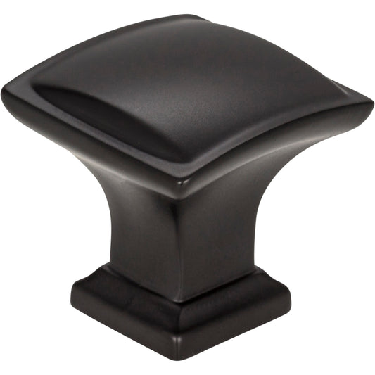 JEFFREY ALEXANDER 435MB Annadale 1-1/4" Length Square Knob - Matte Black