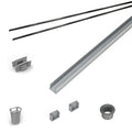INFINITY DRAIN RG 3896 BK 96" Rough Only Kit for S-AG 38 and S-DG 38 series. Includes PVC Components and Channel Trim