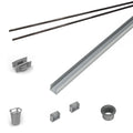 INFINITY DRAIN RG 3896 ORB 96" Rough Only Kit for S-AG 38 and S-DG 38 series. Includes PVC Components and Channel Trim