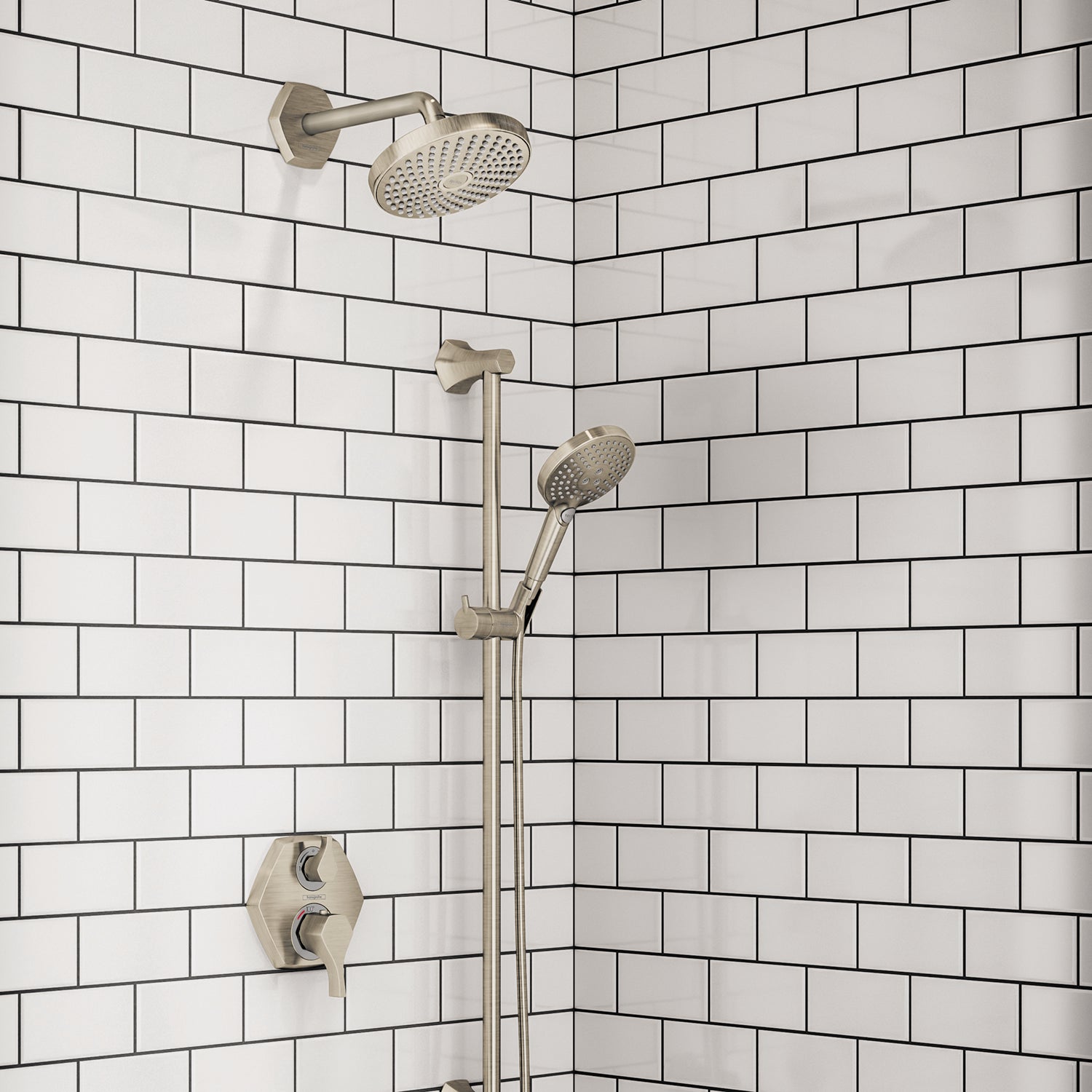 HANSGROHE 04826820 Locarno Showerarm 9" - Brushed Nickel