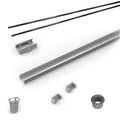 INFINITY DRAIN RG-L 3848 BK 48" Rough Only Kit for S-LAG 38 and S-LT 38 series. Includes PVC Components and Channel Trim
