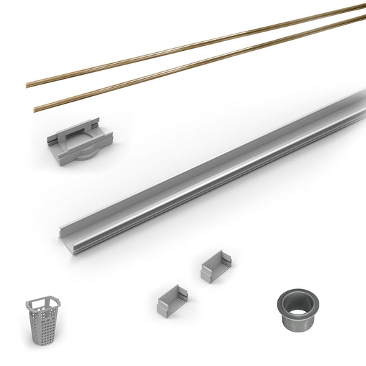 INFINITY DRAIN RG-L 3836 SB 36" Rough Only Kit for S-LAG 38 and S-LT 38 series. Includes PVC Components and Channel Trim