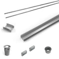 INFINITY DRAIN RG-L 6548 PS 48" Rough Only Kit for S-LAG 65, S-LT 65, and S-LTIF 65 series. Includes PVC Components and Channel Trim