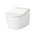 TOTO CWT4474547CMFGA#MS Washlet+ Rp Wall-Hung D-Shape Toilet With Rw Bidet Seat And Duofit In-Wall 1.28 And 0.9 Gpf Auto Dual-Flush Tank System - Cotton White