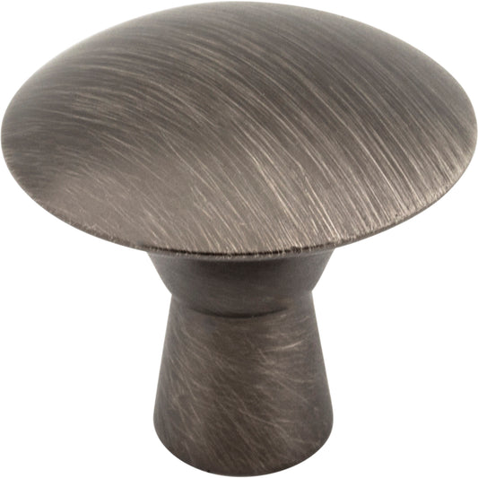 ELEMENTS 988BNBDL Zachary 1-1/16" Diameter Mushroom Knob - Brushed Pewter