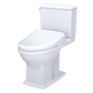 TOTO MW4944724CEMFGA#01 WASHLET+ Connelly Two-Piece Elongated Dual Flush 1.28 and 0.9 GPF Toilet and Classic WASHLET S7 Contemporary Bidet Seat with Auto Flush , Cotton White