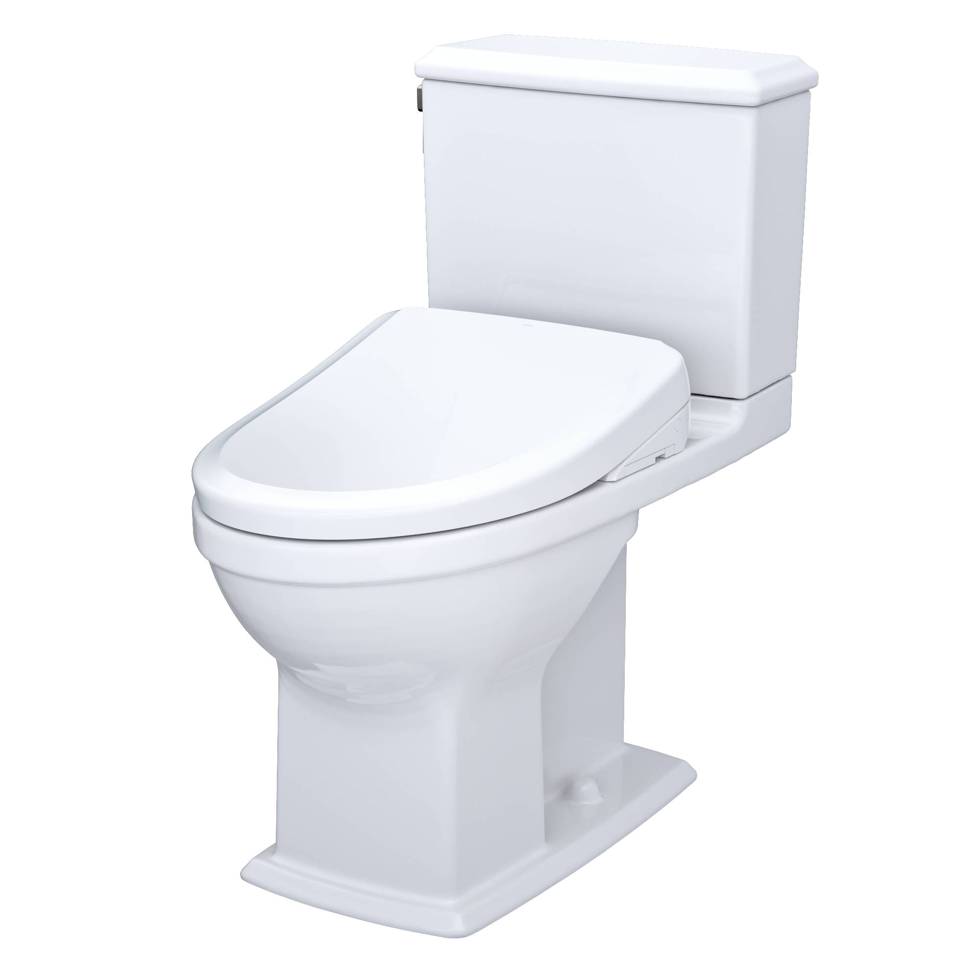 TOTO MW4944734CEMFGA#01 Washlet+ Connelly Two-Piece Elongated Dual Flush 1.28 And 0.9 Gpf Toilet - Cotton White