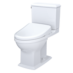 TOTO MW4944734CEMFG#01 Washlet+ Connelly Two-Piece Elongated Dual Flush 1.28 And 0.9 Gpf Toilet And Classic Washlet S7A Classic Bidet Seat - Cotton White