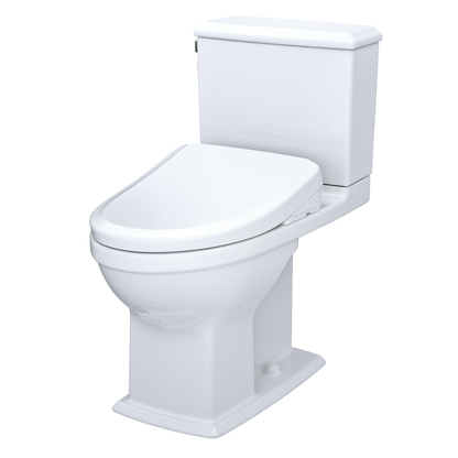 TOTO MW4944734CEMFG#01 Washlet+ Connelly Two-Piece Elongated Dual Flush 1.28 And 0.9 Gpf Toilet And Classic Washlet S7A Classic Bidet Seat - Cotton White