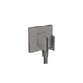 AXOR 36734341 ShowerSolutions Wall Outlet with Handshower Holder, Square - Brushed Black Chrome