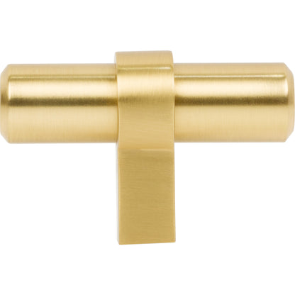 JEFFREY ALEXANDER 51BG Key Grande 2" Length Bar Knob - Brushed Gold
