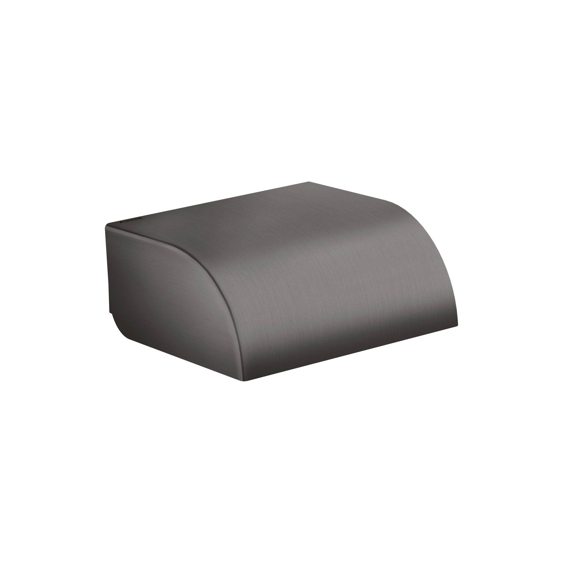 AXOR Universal Circular Roll Holder with Cover in Brushed Black Chrome
