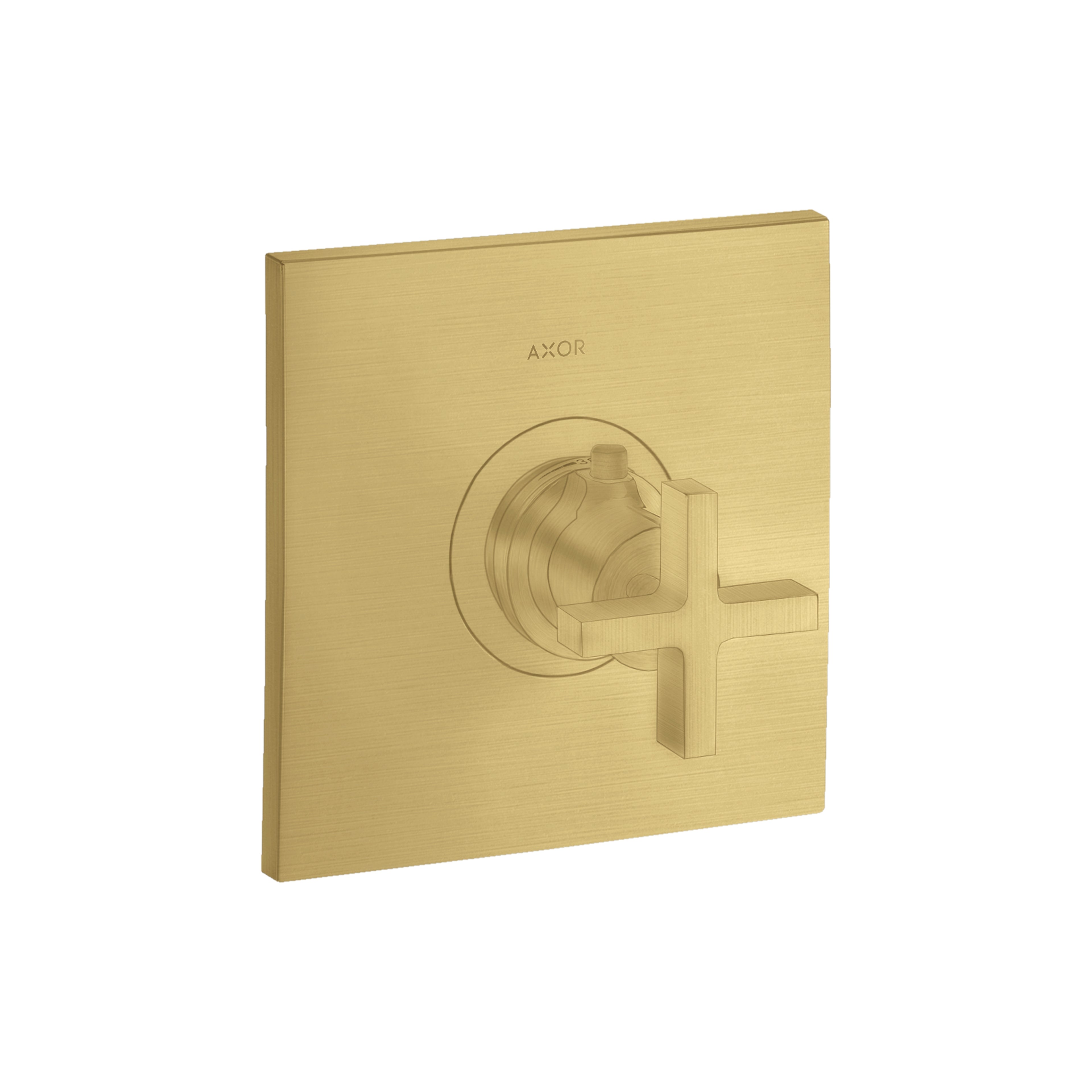 AXOR 39716251 Citterio Thermostatic Trim HighFlow with Cross Handle - Brushed Gold Optic