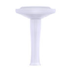 TOTO LPT642.8#01 Dartmouth Rectangular Pedestal Bathroom Sink with Arched Front for 8 Inch Center Faucets , Cotton White