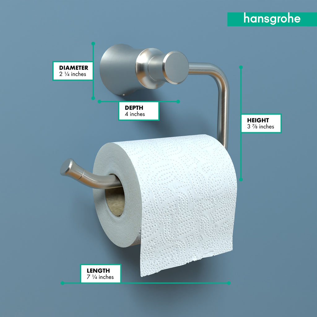 HANSGROHE 04787820 Joleena Toilet Paper Holder - Brushed Nickel