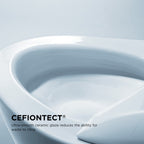 TOTO CST404CEFG#11 Promenade Ii Two-Piece Elongated 1.28 Gpf Universal Height Toilet With Cefiontect - Colonial White