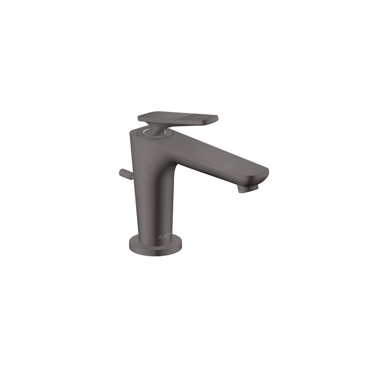 AXOR 49011341 Citterio C Single-Hole Faucet 90 CoolStart with Pop-Up Drain-Cubic Cut, 1.2 GPM - Brushed Black Chrome