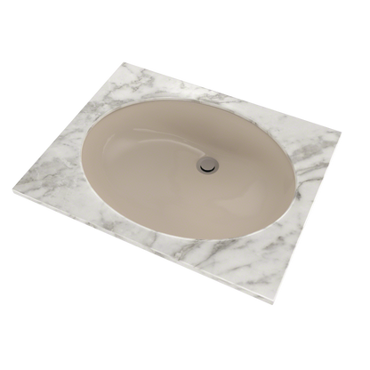 TOTO LT597G#03 Dantesca Oval Undermount Bathroom Sink With Cefiontect - Bone