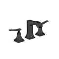 HANSGROHE 31330671 Metropol Classic Widespread Faucet 110 with Lever Handles and Pop-Up Drain, 1.2 GPM - Matte Black