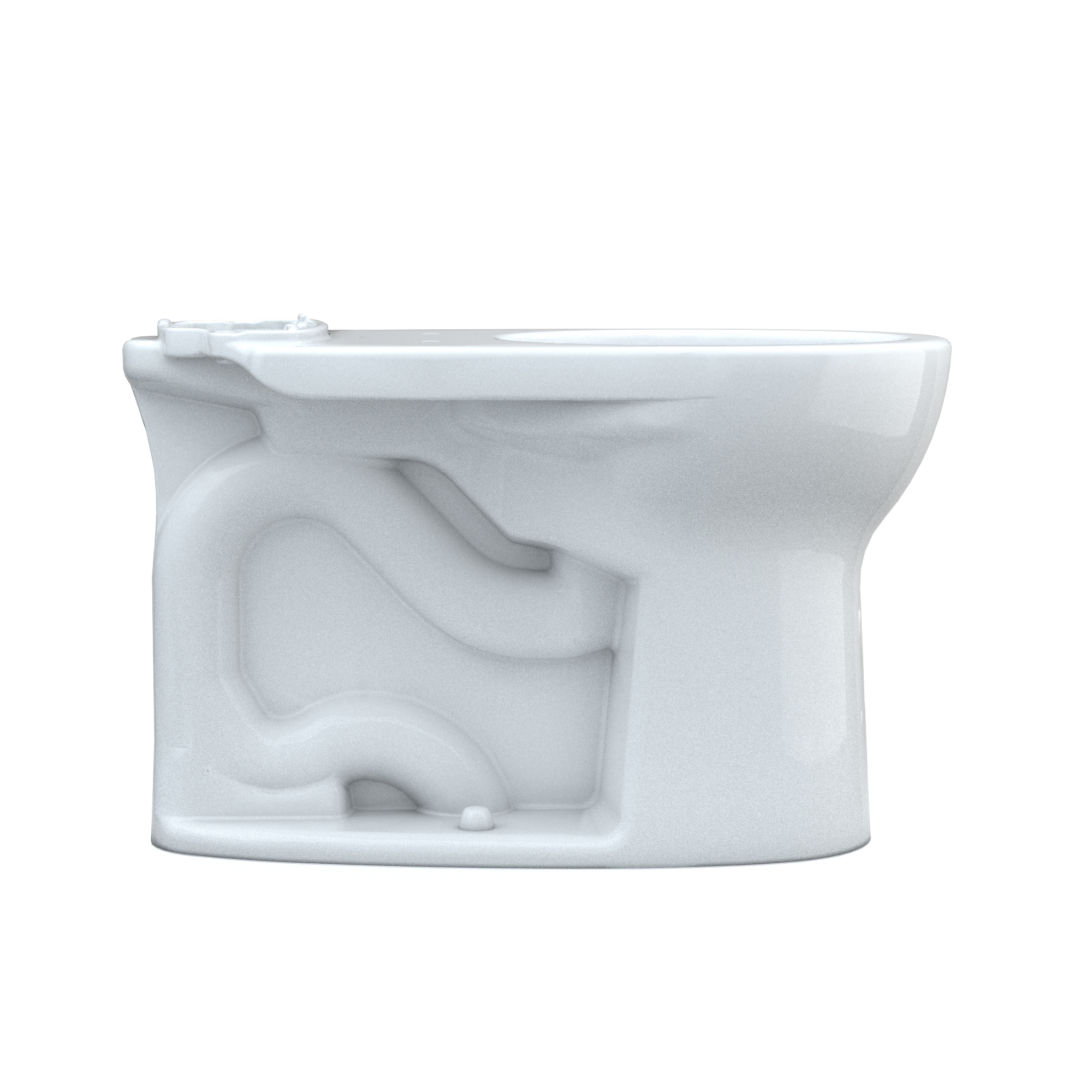 TOTO C775CEFG#01 Drake Round Tornado Flush Toilet Bowl With Cefiontect - Cotton White