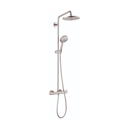 HANSGROHE 27115821 Brushed Nickel Raindance S Modern Showerpipe 2.5 GPM