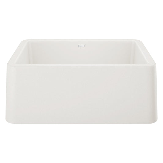 BLANCO 402313 Ikon Ikon SILGRANIT 27" Single Bowl Apron-Front Farmhouse Sink - White in White