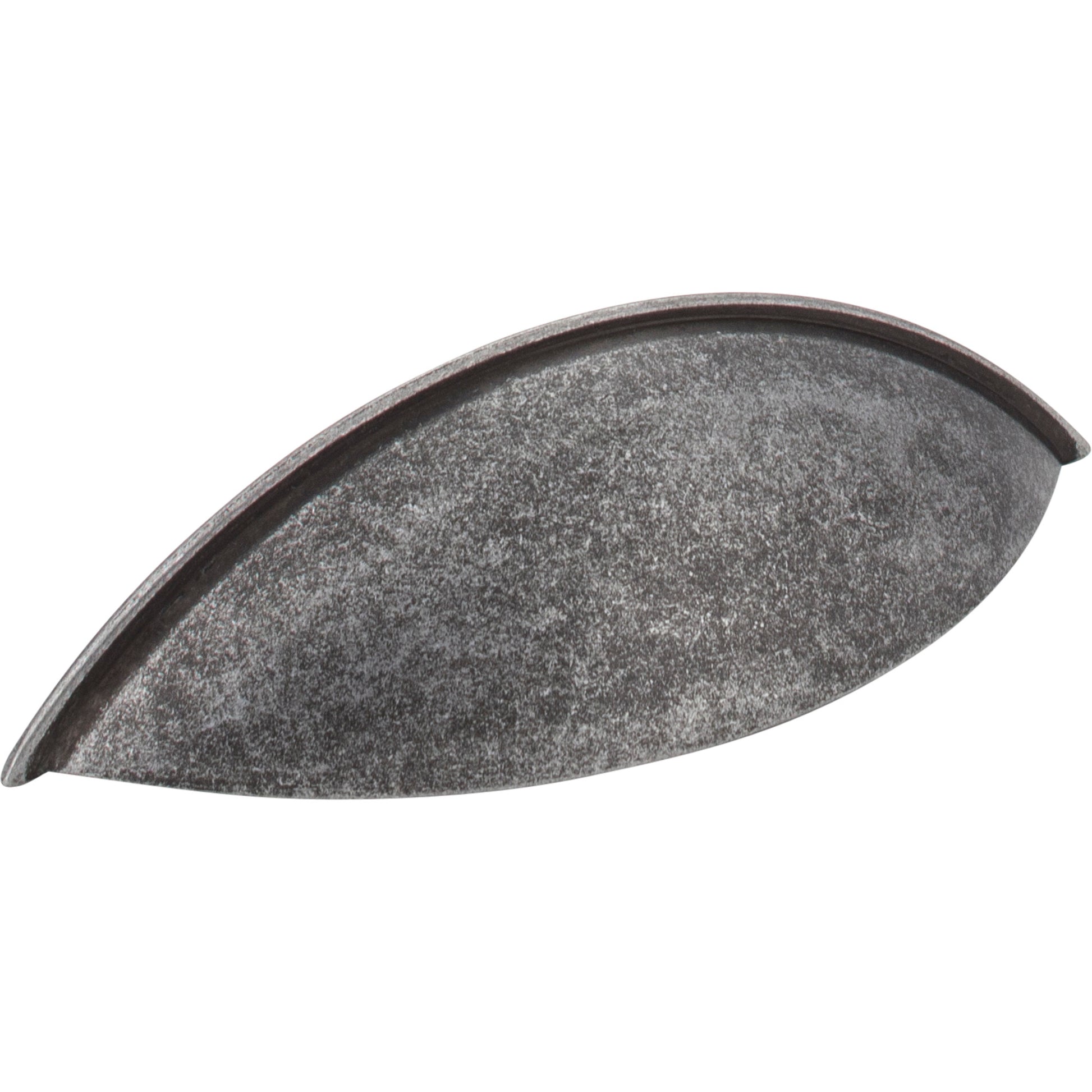 JEFFREY ALEXANDER 8236SIM Bordeaux 96 mm Center-to-Center Cup/Bin Pull - Distressed Antique Silver