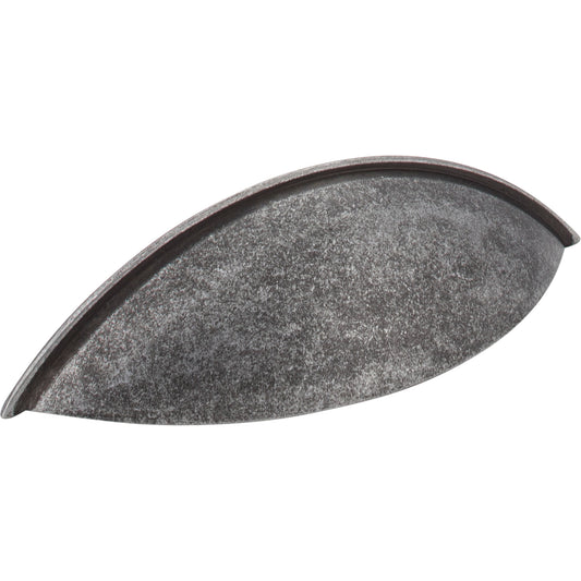 JEFFREY ALEXANDER 8236SIM Bordeaux 96 mm Center-to-Center Cup/Bin Pull - Distressed Antique Silver