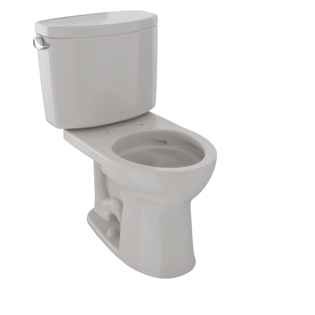 TOTO CST453CEFG#12 Drake Ii Two-Piece Round 1.28 Gpf Universal Height Toilet With Cefiontect - Sedona Beige