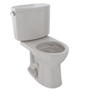 TOTO CST453CEFG#12 Drake Ii Two-Piece Round 1.28 Gpf Universal Height Toilet With Cefiontect - Sedona Beige